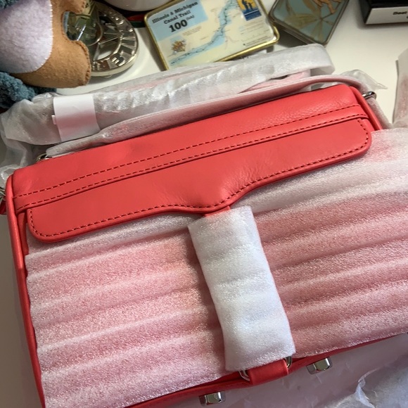 New Rebecca Minkoff Mini MAC Grapefruit - Picture 3 of 5